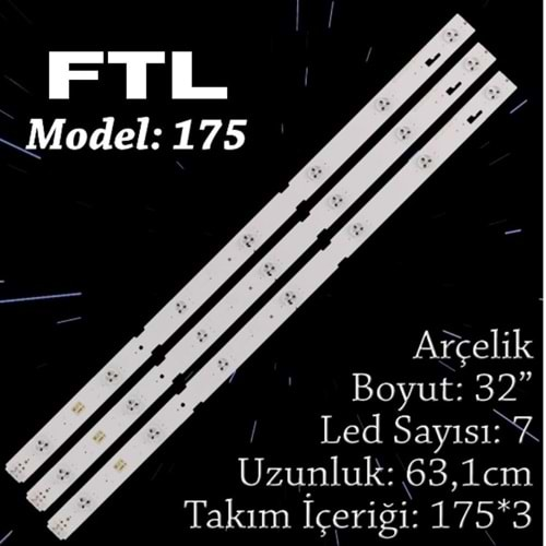 FTL SET-175 SAMSUNG 32 INC 3 ADET (SET) TV LED BAR