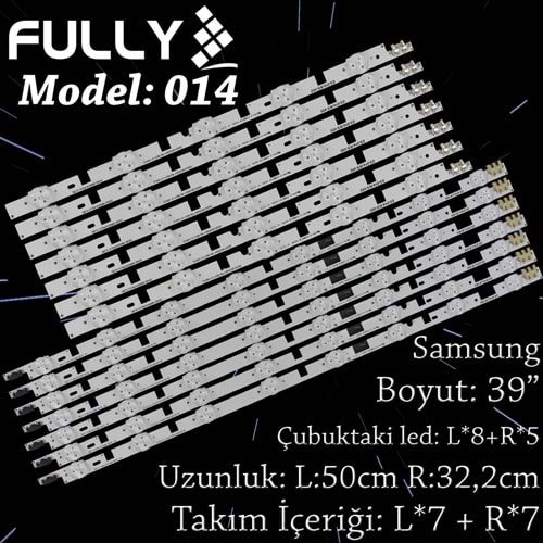 FULLY SET-014 SAMSUNG 39 INC 7 R+7L ADET (SET) TV LED BAR