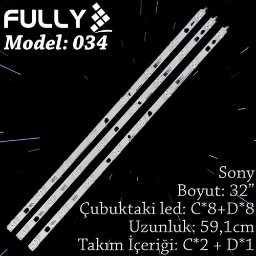 FULLY SET-034 LG 32 INC 2WC+1WD ADET (SET) TV LED BAR