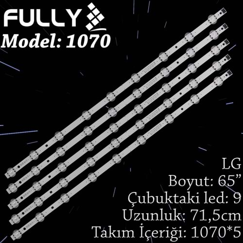 FULLY SET-1070 LG 65 INC 5 ADET (SET) TV LED BAR