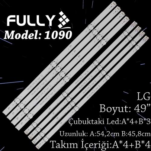 FULLY SET-1090 LG 49 INC 4A+4B ADET (SET) TV LED BAR