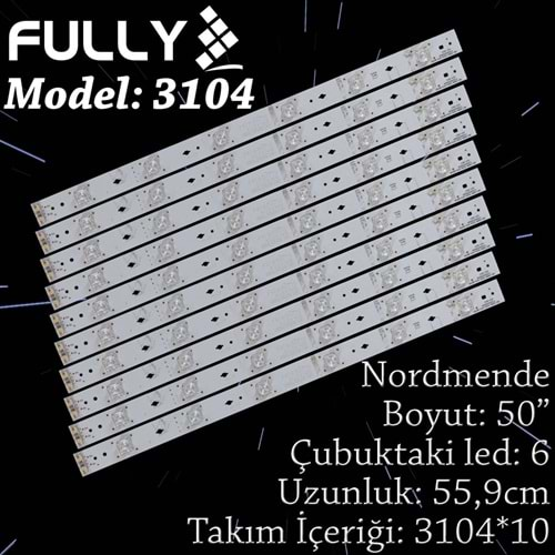 FULLY SET-3104 SANYO 50 INC 10 ADET (SET) TV LED BAR