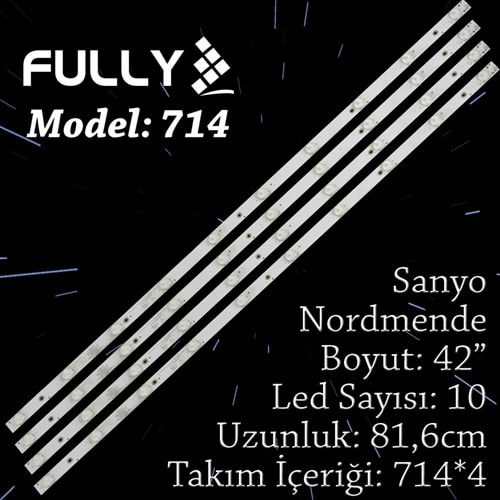 FULLY SET-714 SANYO 42 INC 4 ADET (SET) TV LED BAR