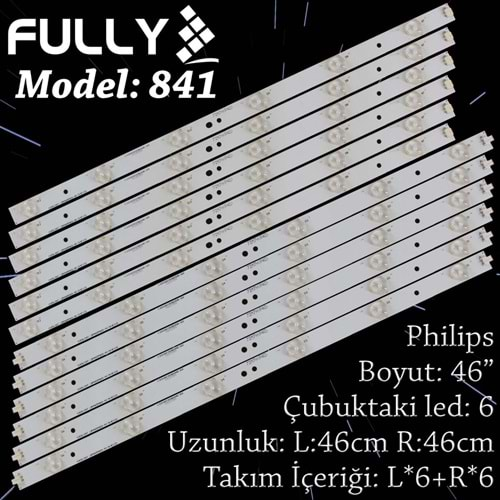 FULLY SET-841 PHILIPS 46 INC 6L+6R ADET (SET) TV LED BAR