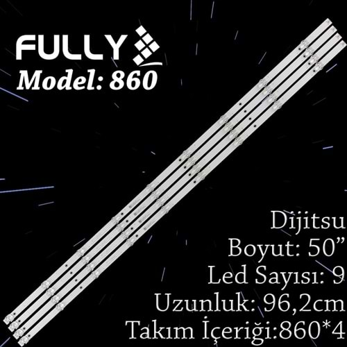 FULLY SET-860 REDLINEDIJITSU 50 INC 4 ADET (SET) TV LED BAR