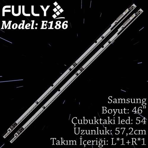 FULLY SET-ELED-186 SAMSUNG 46 INC 1R+1L ADET (SET) TV LED BAR