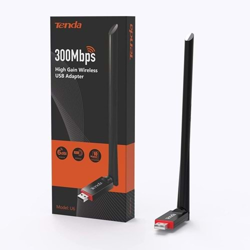 Tenda U6 300Mbps 6dbi Wıreless Usb Adaptör