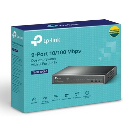 TP-Lınk TL-SF1009P 8 Port Switch Poe