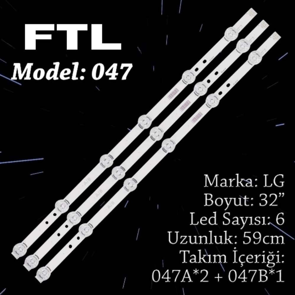 FTL SET-047 LG 32 INC 2A+1B 3 ADET (SET) TV LED BAR