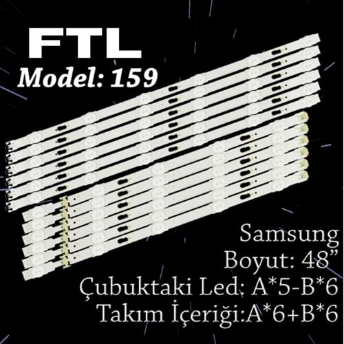 FTL SET-159 SAMSUNG 48 INC 6A+6B ADET (SET) TV LED BAR