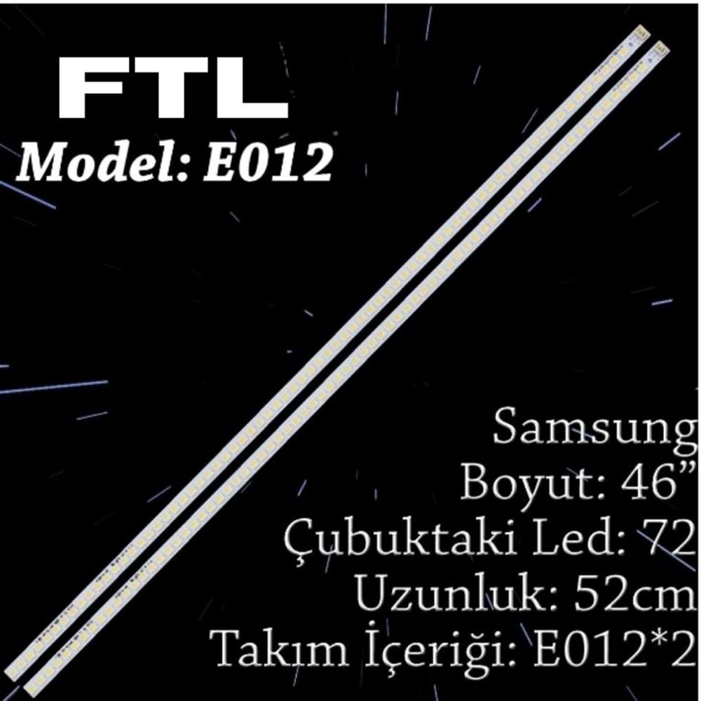 FTL SET-ELED-012 SAMSUNG 46 INC 2 ADET (SET) TV LED BAR