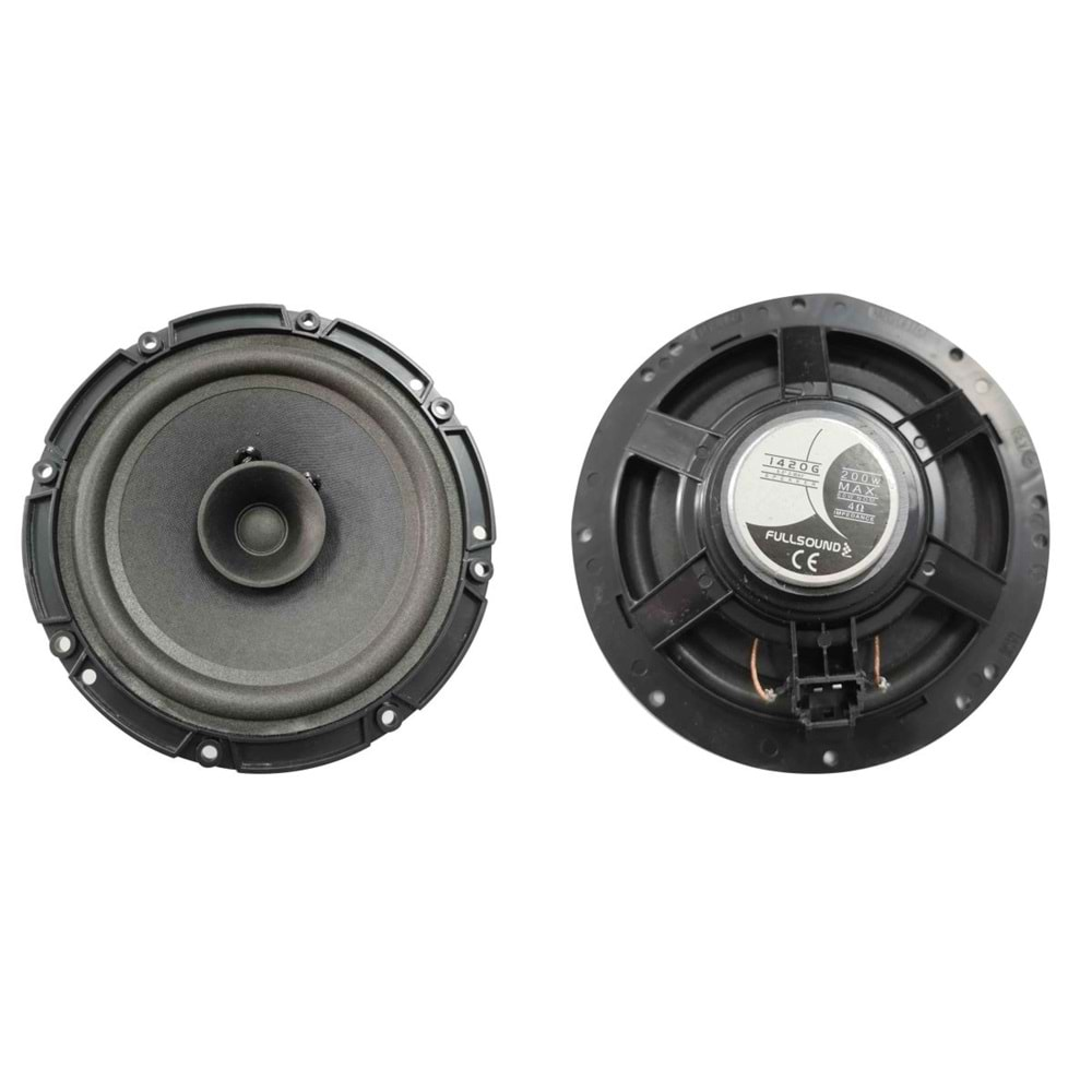 Fullsound 16cm 6 İnç 200w Orjinal Tip Araç Kapı Hoparlörü Citroen Peugeot Uyumlu Oto Hoparlör