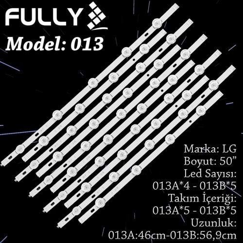 FULLY SET-013 LG 50 INC 5 ADET (SET) BAKALİT TV LED BAR