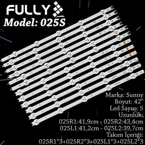 FULLY SET-025S SUNNY 42 INC 2 ADET (SET) TV LED BAR