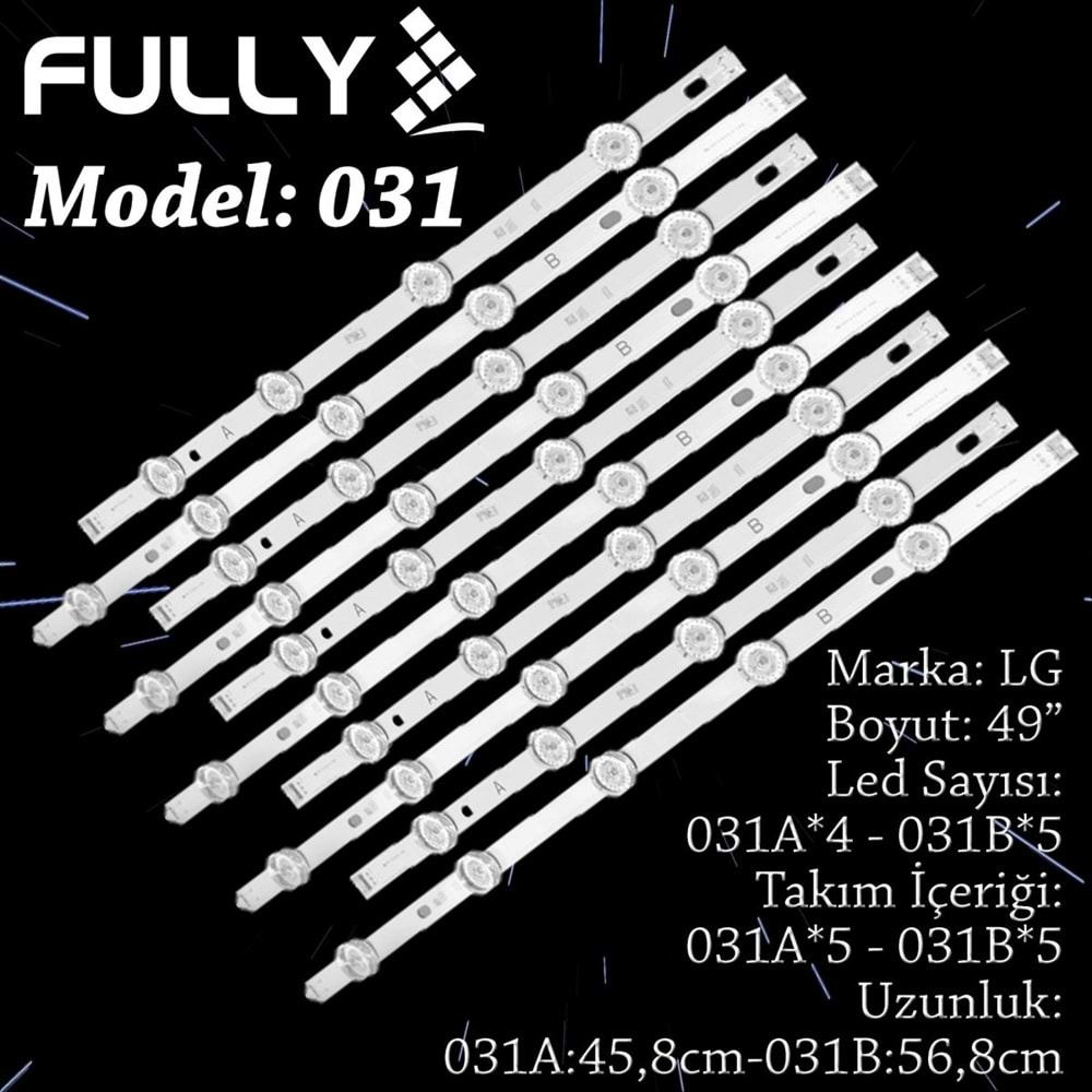 FULLY SET-031 LG 49 INC 5A+5B ADET (SET) TV LED BAR