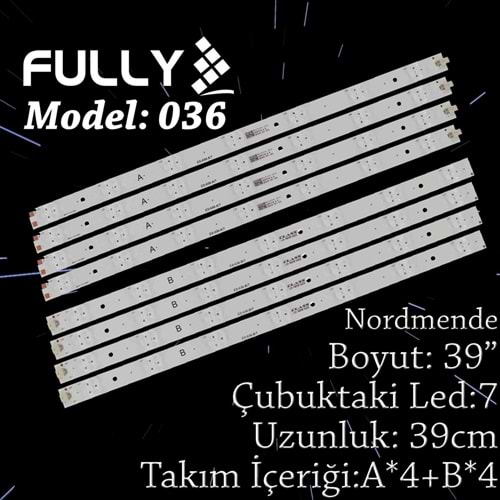 FULLY SET-036 SANYO 40INC 4A+4B ADET (SET) TV LED BAR