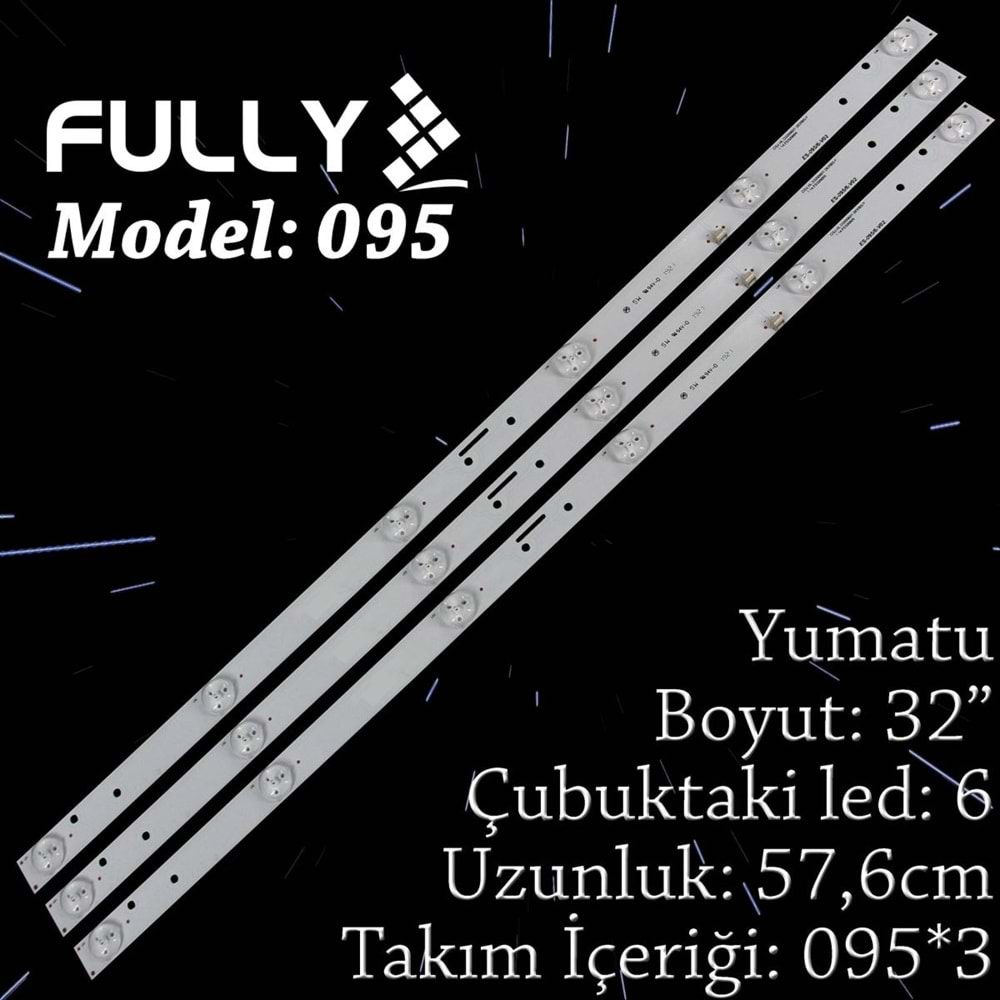 FULLY SET-095 YUMATU 32 INC 3 ADET (SET) TV LED BAR