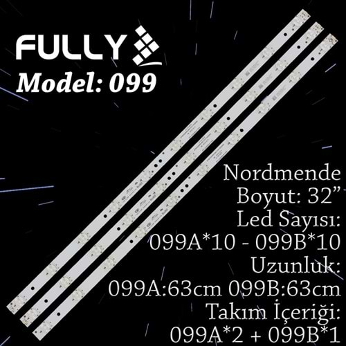 FULLY SET-099 SANYOTCL 32 INC ADET (SET) TV LED BAR