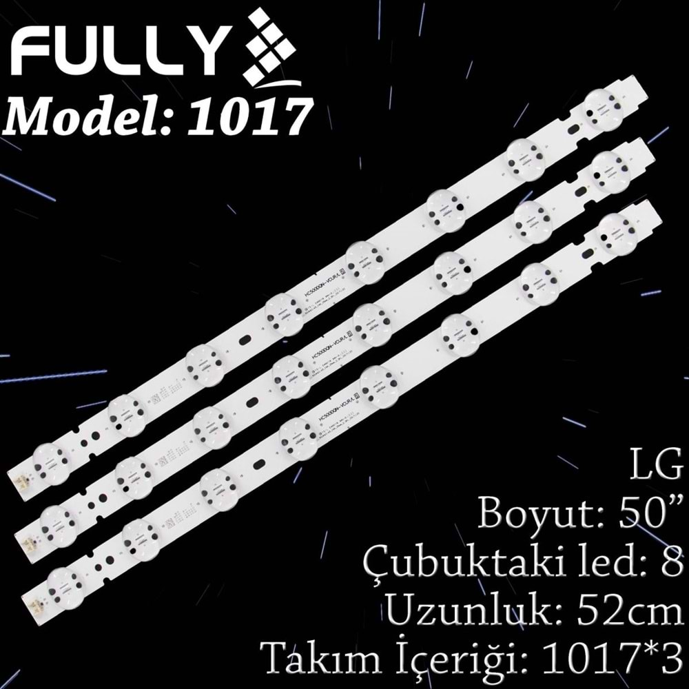 FULLY SET-1017 LG 50 INC 3 ADET (SET) TV LED BAR