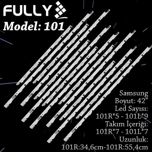 FULLY SET-101 SAMSUNG 42 INC 7R+7L ADET (SET) TV LED BAR