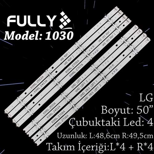 FULLY SET-1030 LG 49 INC 4 ADET (SET) TV LED BAR