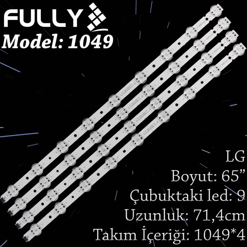 FULLY SET-1049 LG 65 INC 4 ADET (SET) TV LED BAR