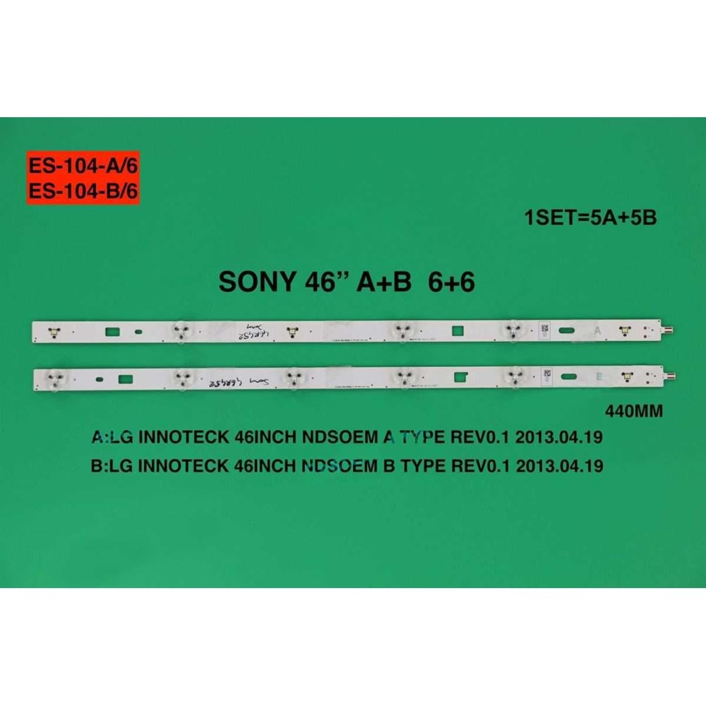 FULLY SET-104 SONY 46 INC 5A+5B ADET (SET) TV LED BAR