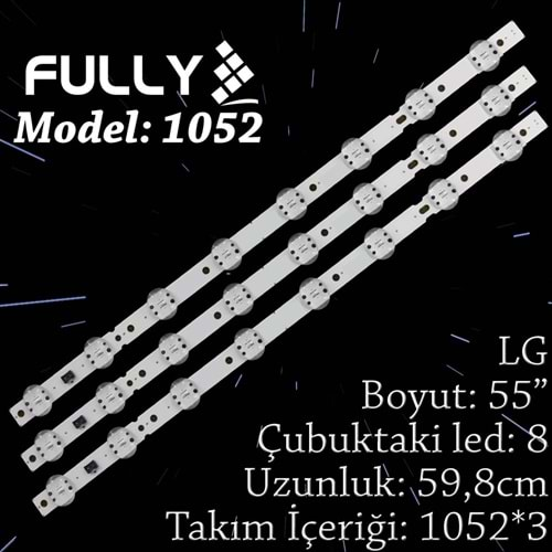 FULLY SET-1052 LG 55 INC 3 ADET (SET) TV LED BAR