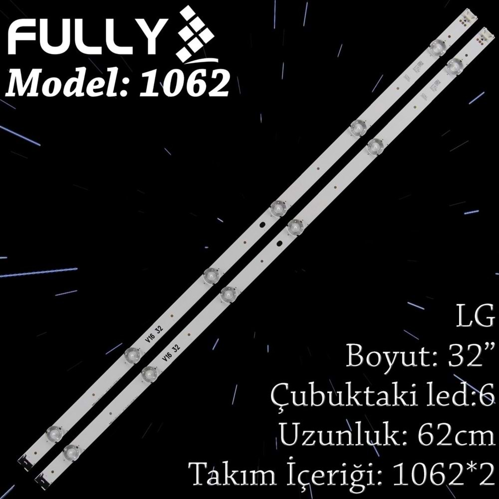 FULLY SET-1062 LG 32 INC 2 ADET (SET) TV LED BAR