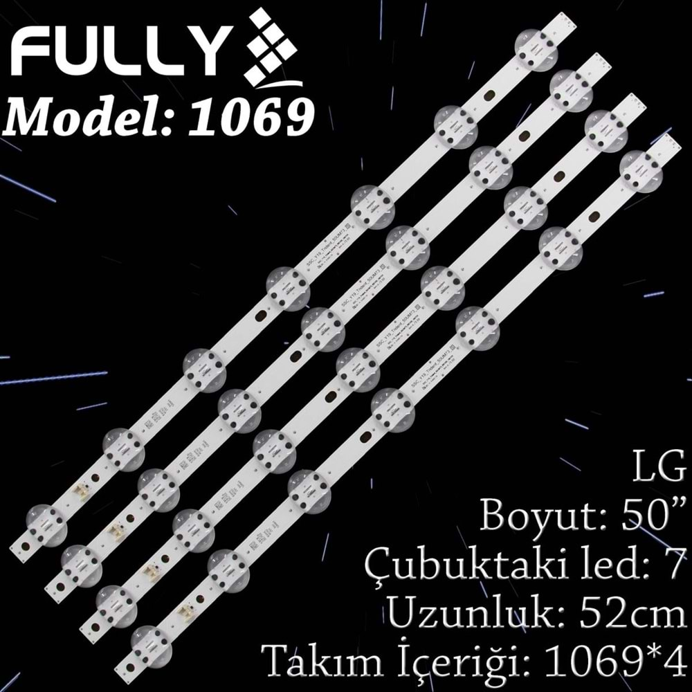 FULLY SET-1069 LG 50 INC 4 ADET (SET) TV LED BAR