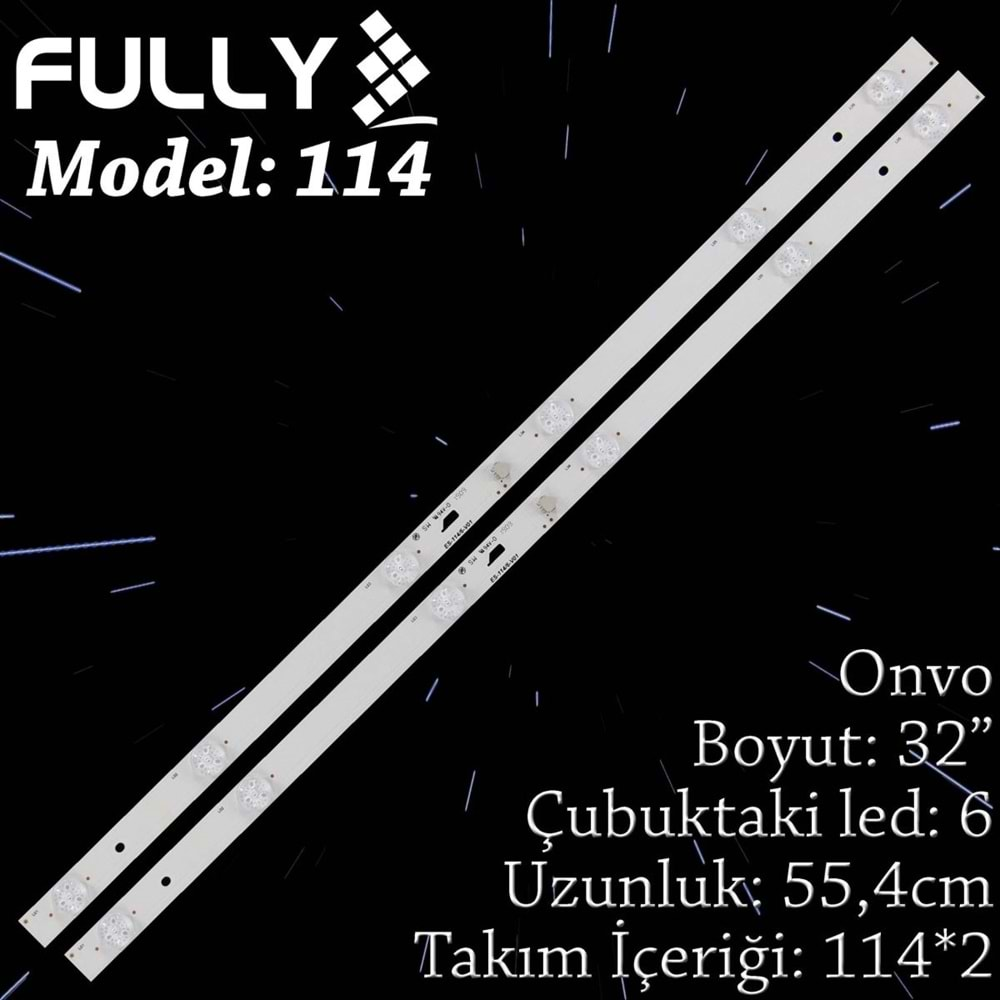 FULLY SET-114 Onvo 32 INC 2 ADET (SET) TV LED BAR