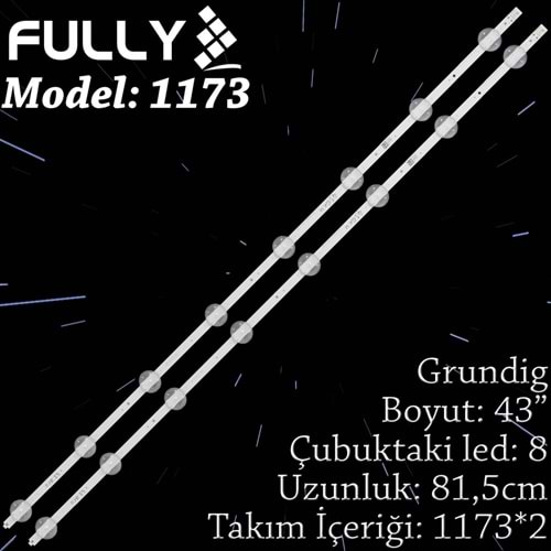 FULLY SET-1173 ARÇELİKGrundig 43 INC 2 ADET (SET) TV LED BAR