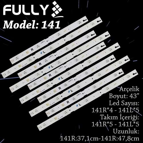 FULLY SET-141 ARÇELİK,SAMSUNG 60 INC 5R+5L ADET (SET) TV LED BAR