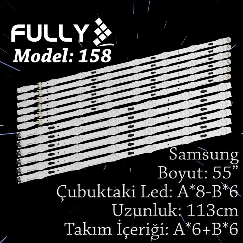 FULLY SET-158 SAMSUNG 55 INC 6A+6B ADET (SET) TV LED BAR