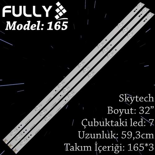 FULLY SET-165 SKYWORTH 32 INC 3 ADET (SET) TV LED BAR