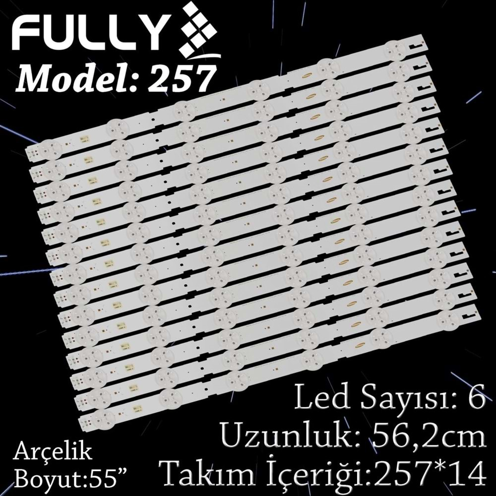 FULLY SET-257 ARÇELİK 55 INC 14 ADET (SET) TV LED BAR