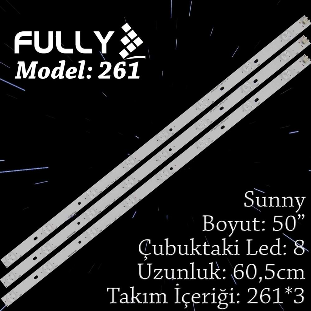 FULLY SET-261 PREMİER 32 INC 3 ADET (SET) TV LED BAR