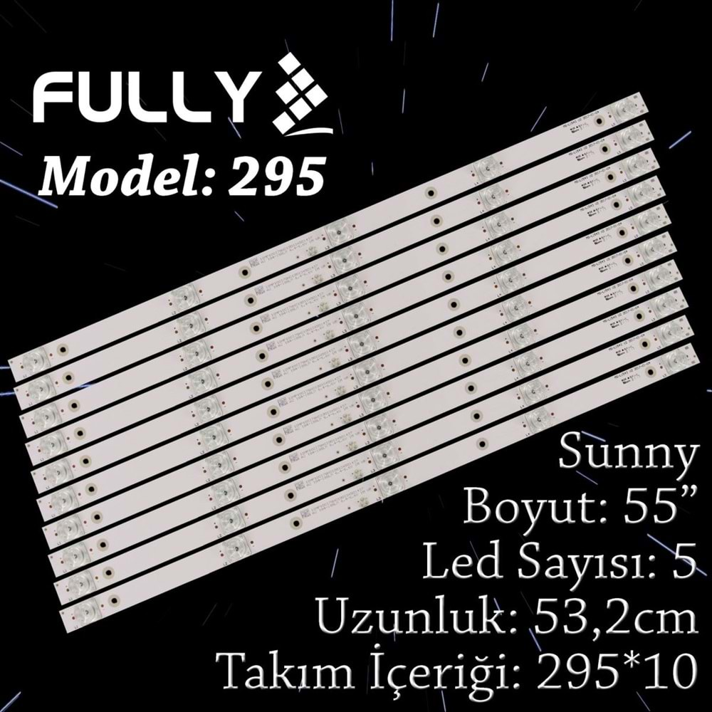 FULLY SET-295 SUNNY 55 INC 10 ADET (SET) TV LED BAR