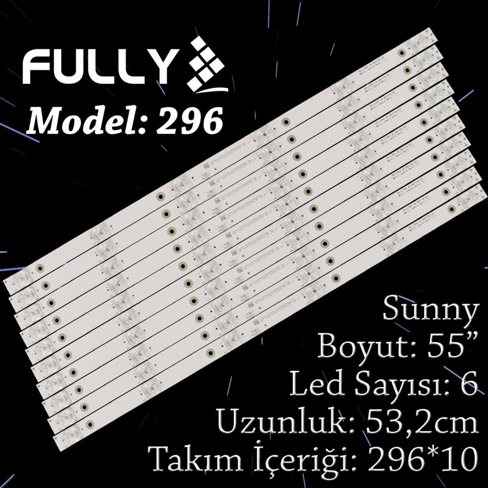 FULLY SET-296 SUNNY 55 INC 10 ADET (SET) TV LED BAR