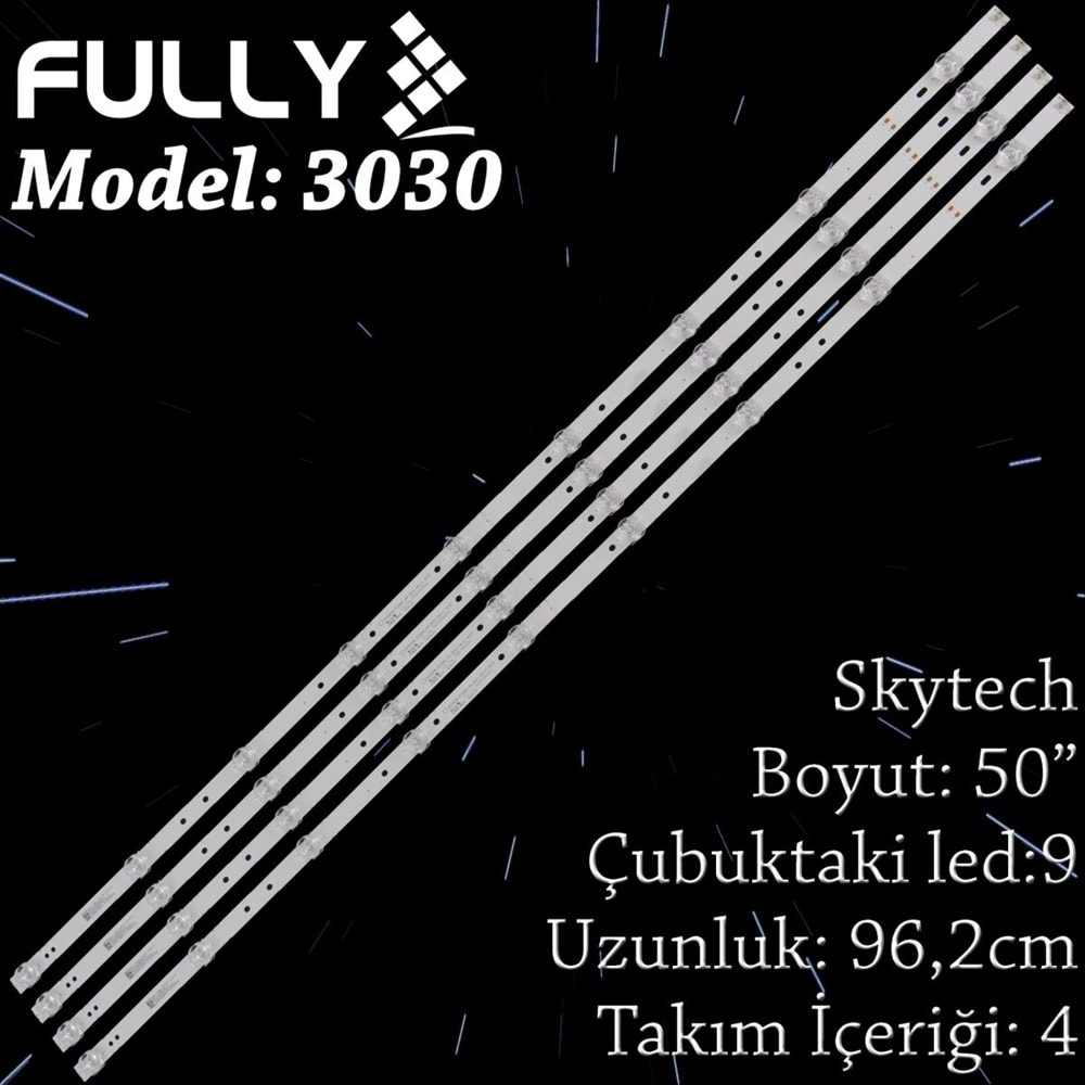 FULLY SET-3030 ONVO 50 INC 4 ADET (SET) TV LED BAR