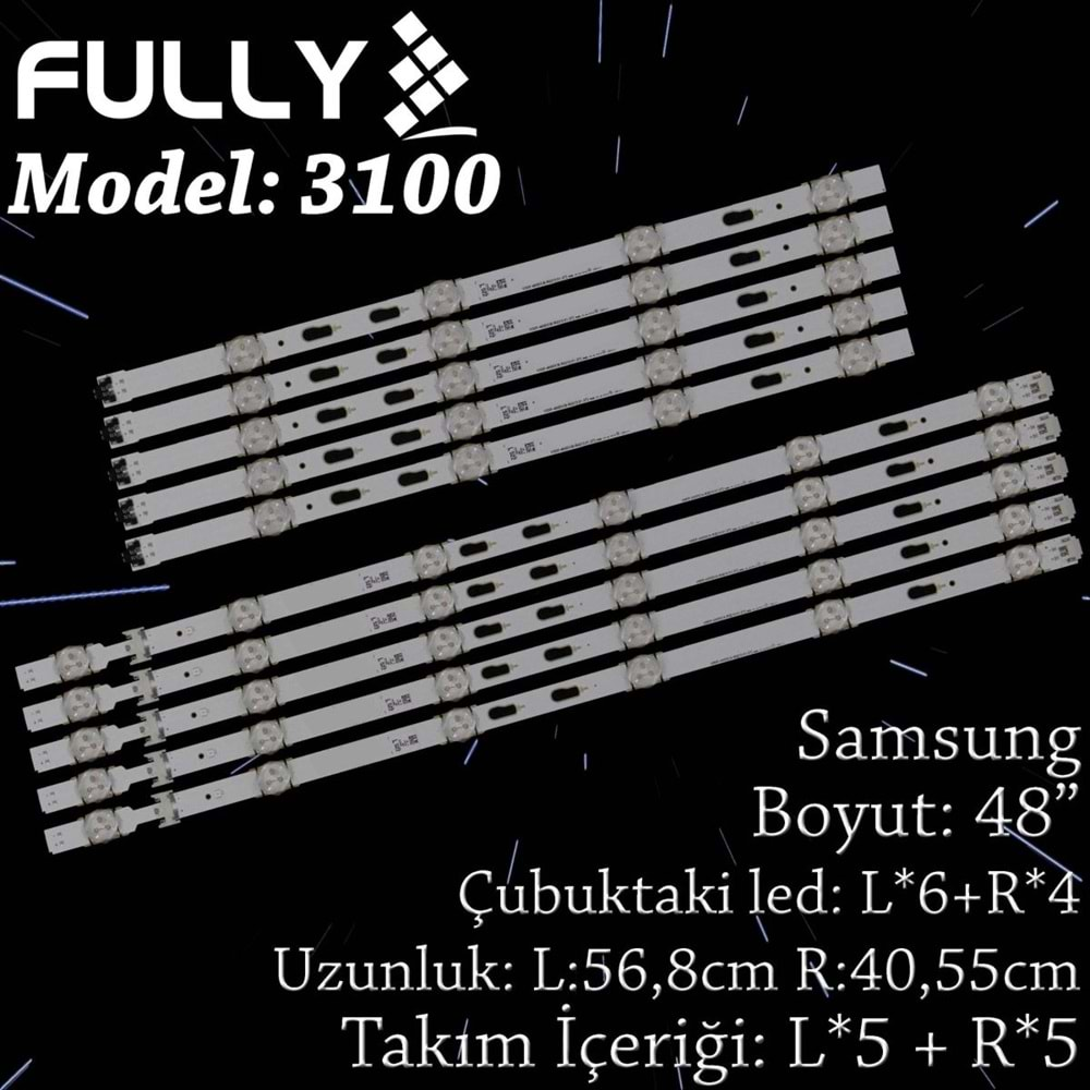 FULLY SET-3100 SAMSUNG 48 INC 5L+5R ADET (SET) TV LED BAR