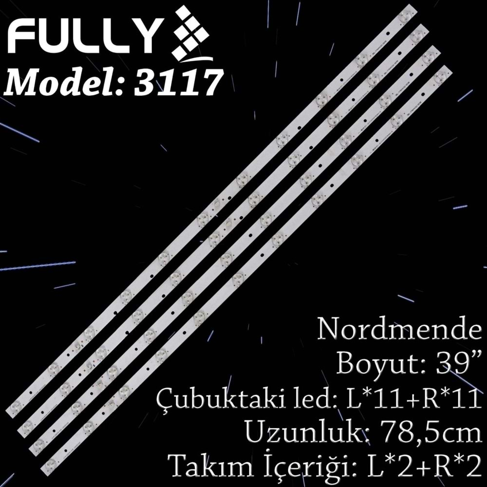 FULLY SET-3117 SANYO 39 INC 2L+2R ADET (SET) TV LED BAR