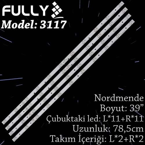 FULLY SET-3117 SANYO 39 INC 2L+2R ADET (SET) TV LED BAR