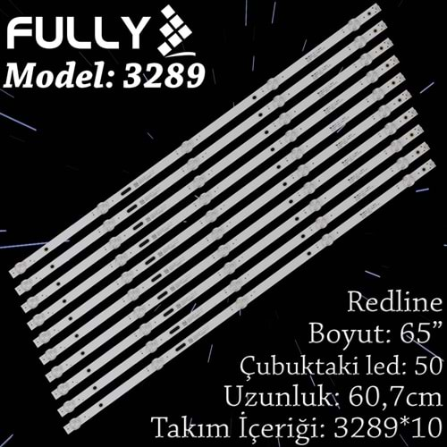 FULLY SET-3289 REDLİNEONVO 65 INC 10 ADET (SET) TV LED BAR