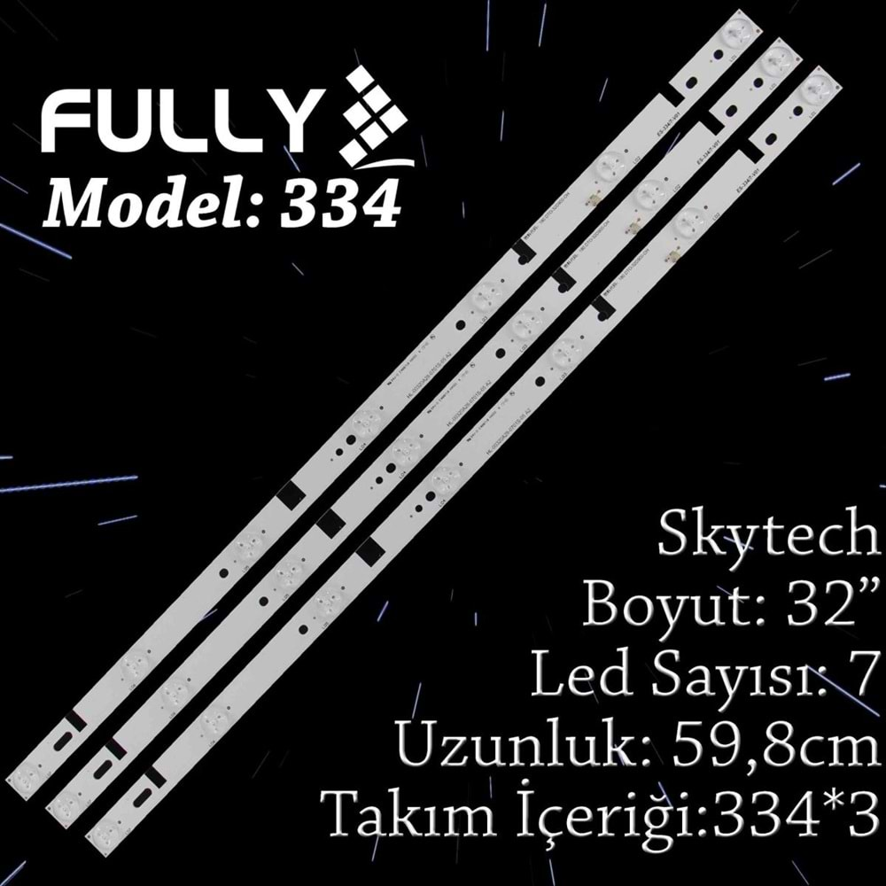 FULLY SET-334 JVC 32 INC 3 ADET (SET) TV LED BAR