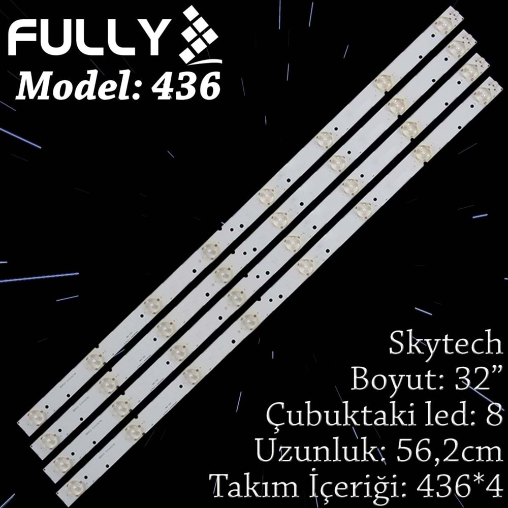 FULLY SET-436 SKYTECH 32 INC 4 ADET (SET) TV LED BAR