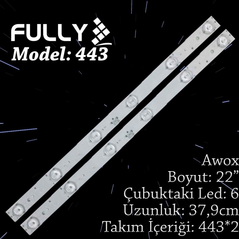 FULLY SET-443 AWOX 22 INC 2 ADET (SET) TV LED BAR