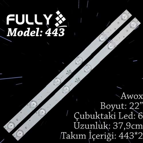 FULLY SET-443 AWOX 22 INC 2 ADET (SET) TV LED BAR