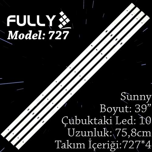 FULLY SET-727 AXEN,SANYOSUNNY 39 INC 4 ADET (SET) TV LED BAR