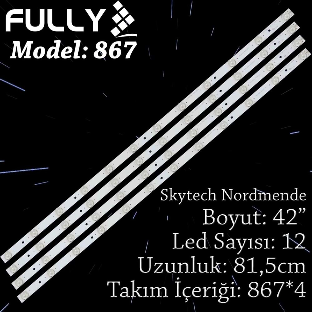 FULLY SET-867 SKYWORTH 42 INC 4 ADET (SET) TV LED BAR